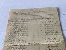 CIVIL WAR PENNSYLVANIA DRAFT LISTING ABSTRACT OF EXEMPTIONS SEPT 1863 picture