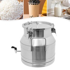 20L/5.28Gal Stainless Steel Milk Can Milk Jug Sealed Milk Bucket w/ Faucet picture