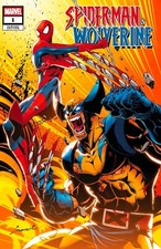 SPIDERMAN & WOLVERINE #1 - GODTAIL TRADE VARIANT EXCLUSIVE MARVEL 2025 picture