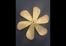 antique GE brass fan blade 12” 3/8 bore c1915 picture