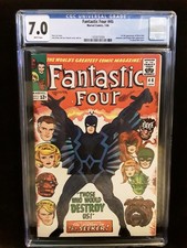 Fantastic Four #46 1966 CGC 7.0 1st full appearance of Black Bolt White Pages picture