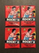 1979 Topps Rocky II Wax Pack Lot 4 Unopened Movie Cards Stickers Stallone picture