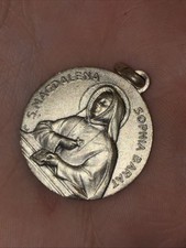 Vintage Catholic Medal St Magdalena Sophia Barat Mater Admirabilis OPN Pendant picture