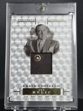 2023 KEEPSAKE Edition FRANK COSTELLO AUTHENTIC MEM- RELIC SILVER GEM #1/1 🔥 Mob picture