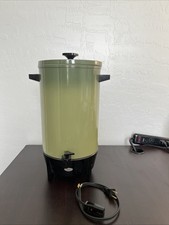 West Bend Fully Automatic Coffee Maker Avocado Green 1970’s Percolator picture