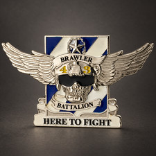 4-3 AVN Brawlers 3rd AVN UH-60 Black Hawk Coin of Excellence Challenge Coin picture