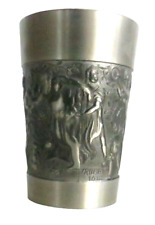 Schacher Zinn Pewter Germany Rubens 1618 Scene Tumbler Cup picture
