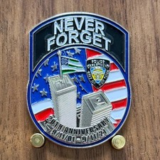 NYPD ESU K9 Team 9/11 Never Forget 20th Anniversary Challenge Coin W#1 picture