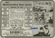 Original Vintage Australian Ad (1965): Bramwell's Floor Service, Prahran. picture