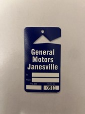 Original Janesville GM Assembly Plant Parking Pass For Rearview Mirrors  picture