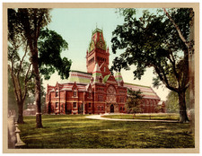USA, Harvard University, Memorial Hall Photochrome, Vintage Photochrome 1 picture