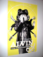 POSTER dave alvin LOS STRAITJACKETS on tour 2011 original promotion poster  band picture