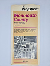 Hagstrom Monmouth County NJ Foldout Street Map Vintage Out of Print picture