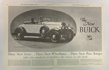 Vintage 1929 Buick Chrysler Ford Car Print Ad Garage Wall Art Antique Auto Decor picture