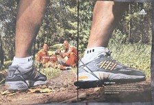 Adidas 2004 Response Trail X Shoe Vintage Print Ad Wrong Place Right Shoe Funny picture