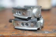 NOS 1950's VINTAGE WALD Double REFLECTOR BOW PEDALS PAIR ORIGINAL Antique picture