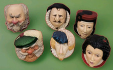 Bossons Heads Set Of 6 Shakespeare Collection Limited Edition picture