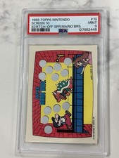 1989 Topps Nintendo Super Mario Bowser Peach Scratch Off Screen #10 Psa 9 🔥 picture