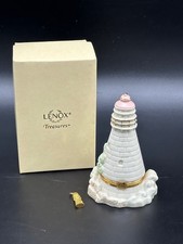 Lenox Treasures The Light in the Harbor Lighthouse Hinged Box w/ Charm & Box picture