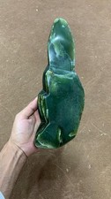 1200Gram Polished Nephrite Jade Gemstone Natural Green Jade Display GemStone picture