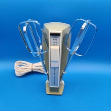 Vintage Rival Mix-O-Matic Hand Mixer Avocado Green Model 436B 3-Speed picture