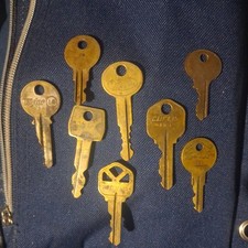 Lot 8 Vintage Brass Key -All Offerse Welcomed- picture