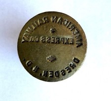 RAILROAD WAX SEALER - AMERICAN RAILWAY EXPRESS - DRESDEN NORTH DAKOTA picture