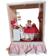 Shirley Temple Shadow Box with Wind-Up Mechanism Vintage Handmade Collectible picture