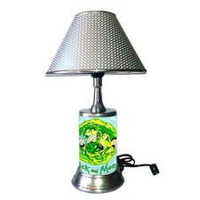 Rick and Morty Portal Lamp Table Lamp with Shade Desk Light Room Decor picture
