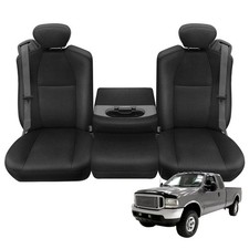 Front Truck Seat Cover Compatible with 2001-2007 Ford XCAB F250-F550 40/20/40... picture