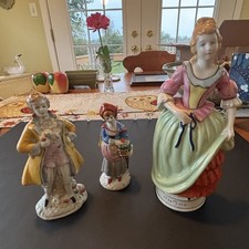 Vintage Lot Of Three Collectible Made In Occupied Japan Figureines picture
