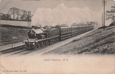 Leeds Express Midland Railway Steam Train England Vtg Postcard J64 picture