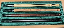Walter Schmidt Hand Carved CALLIGRAPHY PEN SET OF 4  picture