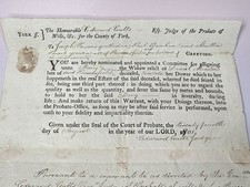 1801 Maine York County Probate Dower Estate Legal Document Parsonsfield Antique picture