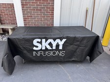 Skyy Infusions Vodka Professional TABLECLOTH Promo Vender Black Table Cover picture