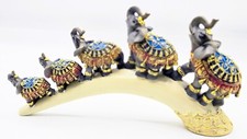 Feng Shui Elegant Elephant Trunk Statue Lucky Wealth Figurine Gift & Home Decor picture