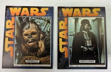 1977 Adpac Star Wars DARTH VADER & Chewbacca General Mills Cereal Stickers picture