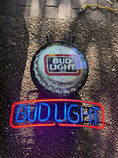 Vintage Neon Bud Light Sign, approx. 21