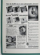 Print Ad DeJur Versatile Enlarger 1940s Photo Equipment DeJur Amsco Corp USA picture
