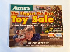 Vtg AMES Store Circular Ad TOY Sale Kids Fashion Lego Barbie Disney Nintendo picture