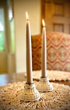 Set of 2 Wooden Distressed Wood Candle holders Farmhouse Decor picture