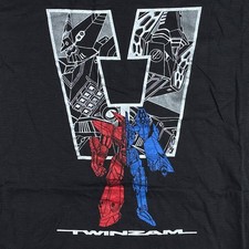 1998 Capcom Tech Romancer Twinzam V Black Size L Graphic T-Shirt Japan Import picture
