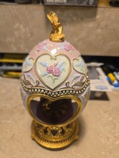 Franklin Mint Faberge Sweetheart  Carousel Musical Egg Nice picture