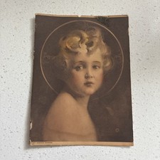 Light Of The World Vintage 3 1/2”x 4 1/2” Print C. Bosseren Chambers Unframed picture