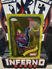 Spider-Man 2025 Topps Chrome Marvel Yellow Lava Refractor Blaster Exclusive picture