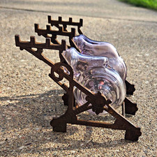 Antique Victorian Double Snail Inkwell with Revolving, No Spill Design picture