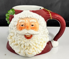 1991 Possible Dreams Santa Claus Face Mug Holiday Christmas Collectible picture