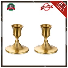 Sziqiqi Gold Candlestick Candle Holders, Set of 2 picture