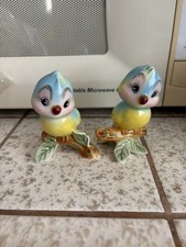 PY Napco Japan Vintage Bluebird On Branches Salt And Pepper Shakers MCM nice picture