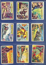 1965 BATTLE COMPLETE 73 CARD SET A&BC. +BANNED CARDS AND CHECKLIST WWII STORY picture